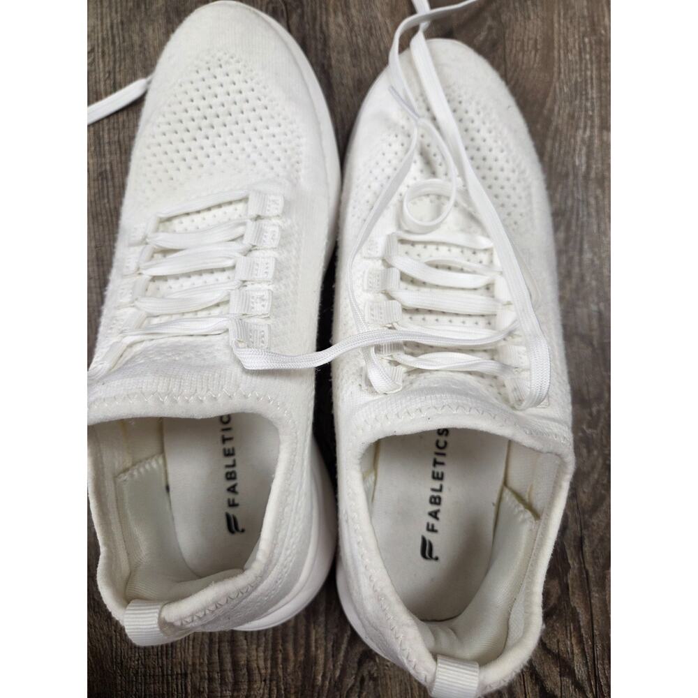 Fabletics Womens Knit 9 Easton White The Everyday Shoes Sneakers - Picture 7 of 9
